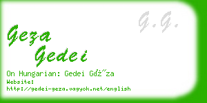 geza gedei business card